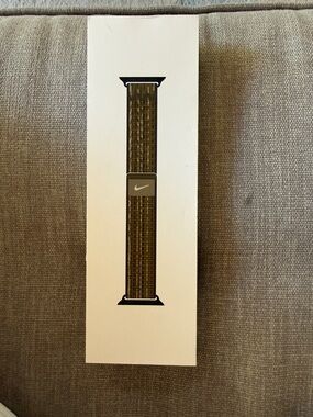 Nike Olive and Gold Woven Sport Loop Apple Watch Band